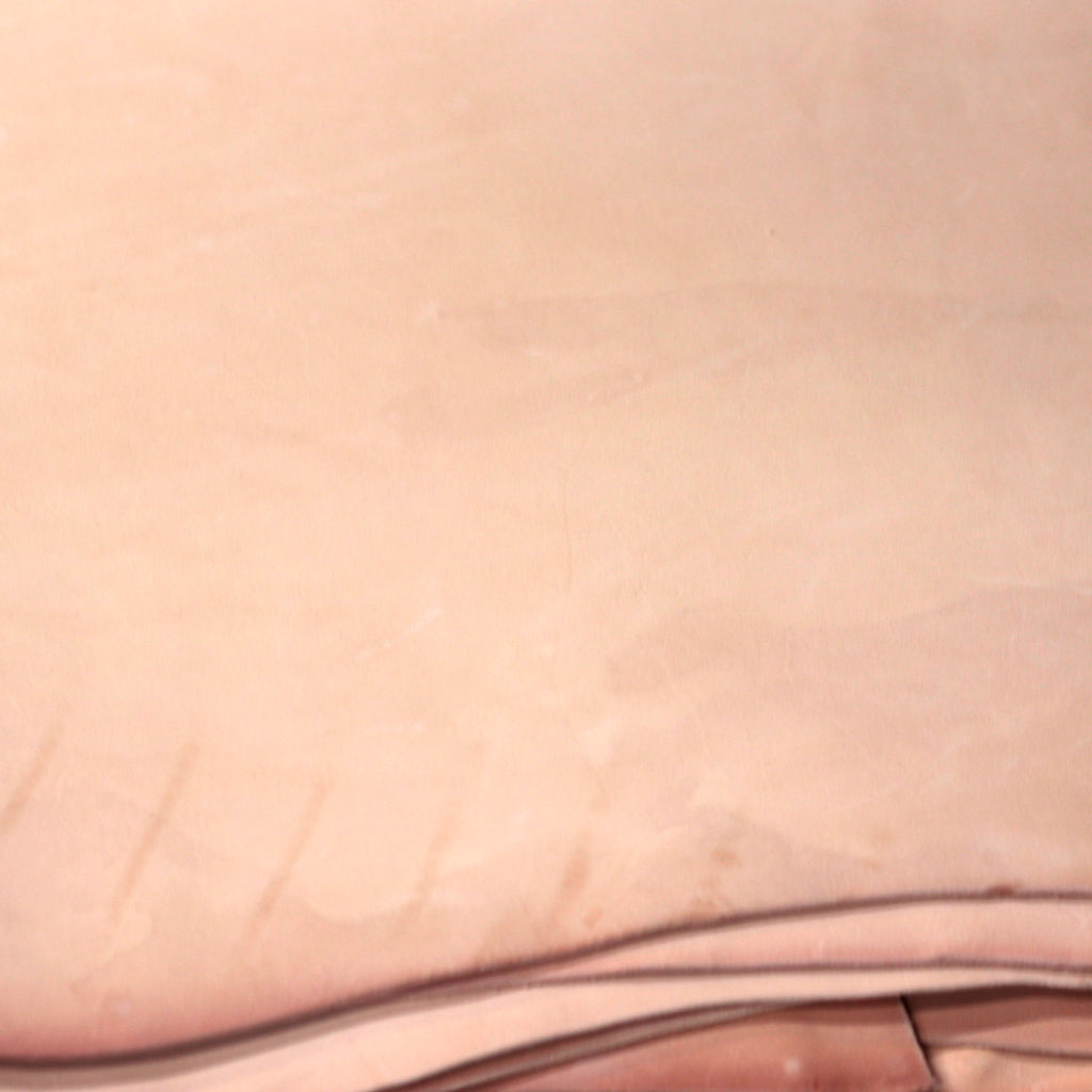 7-9 oz. Double Shoulders Craftsman Grade Veg-Tan Natural Tooling Leather - (Previously sold as Shock Sale)
