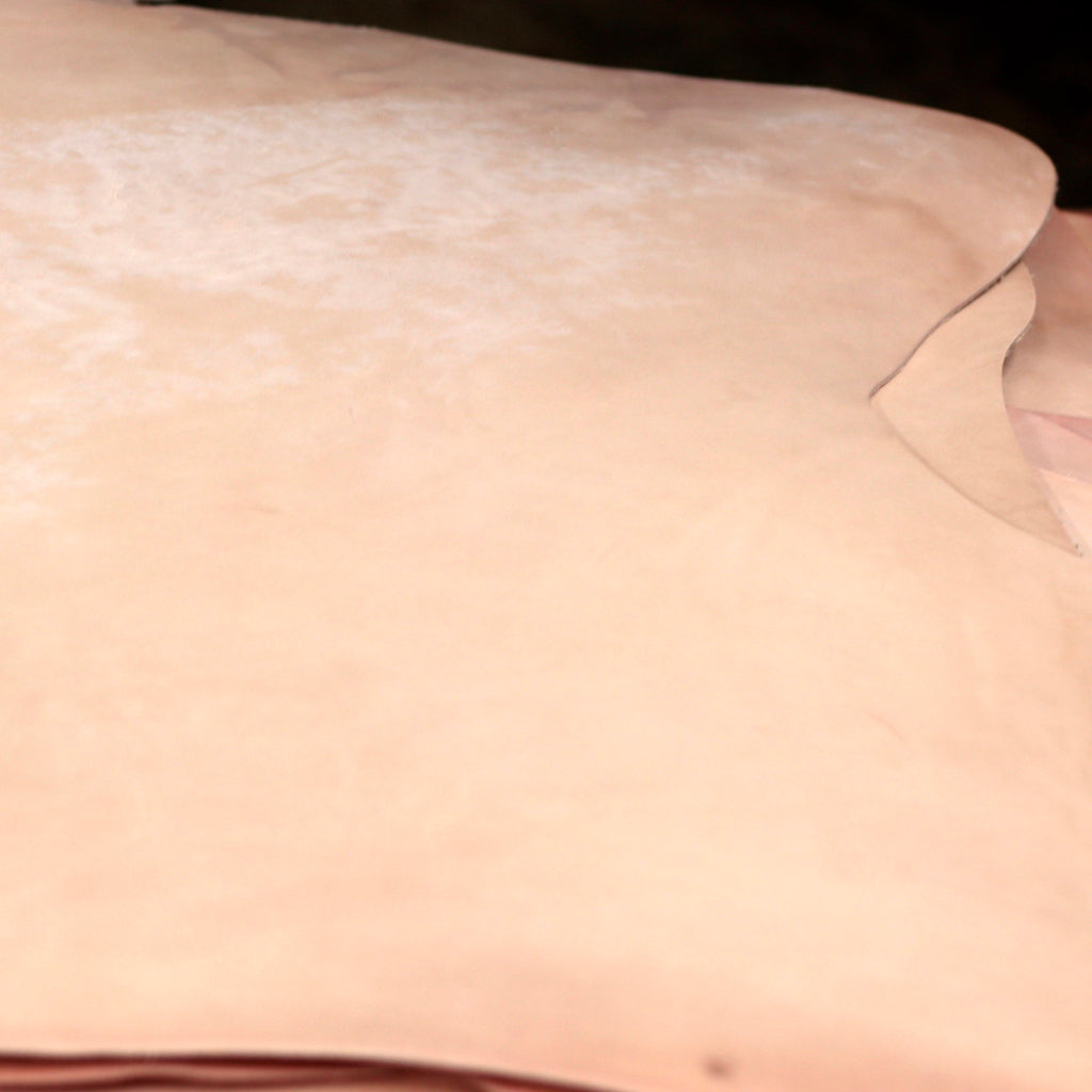 7-9 oz. Double Shoulders Craftsman Grade Veg-Tan Natural Tooling Leather - (Previously sold as Shock Sale)