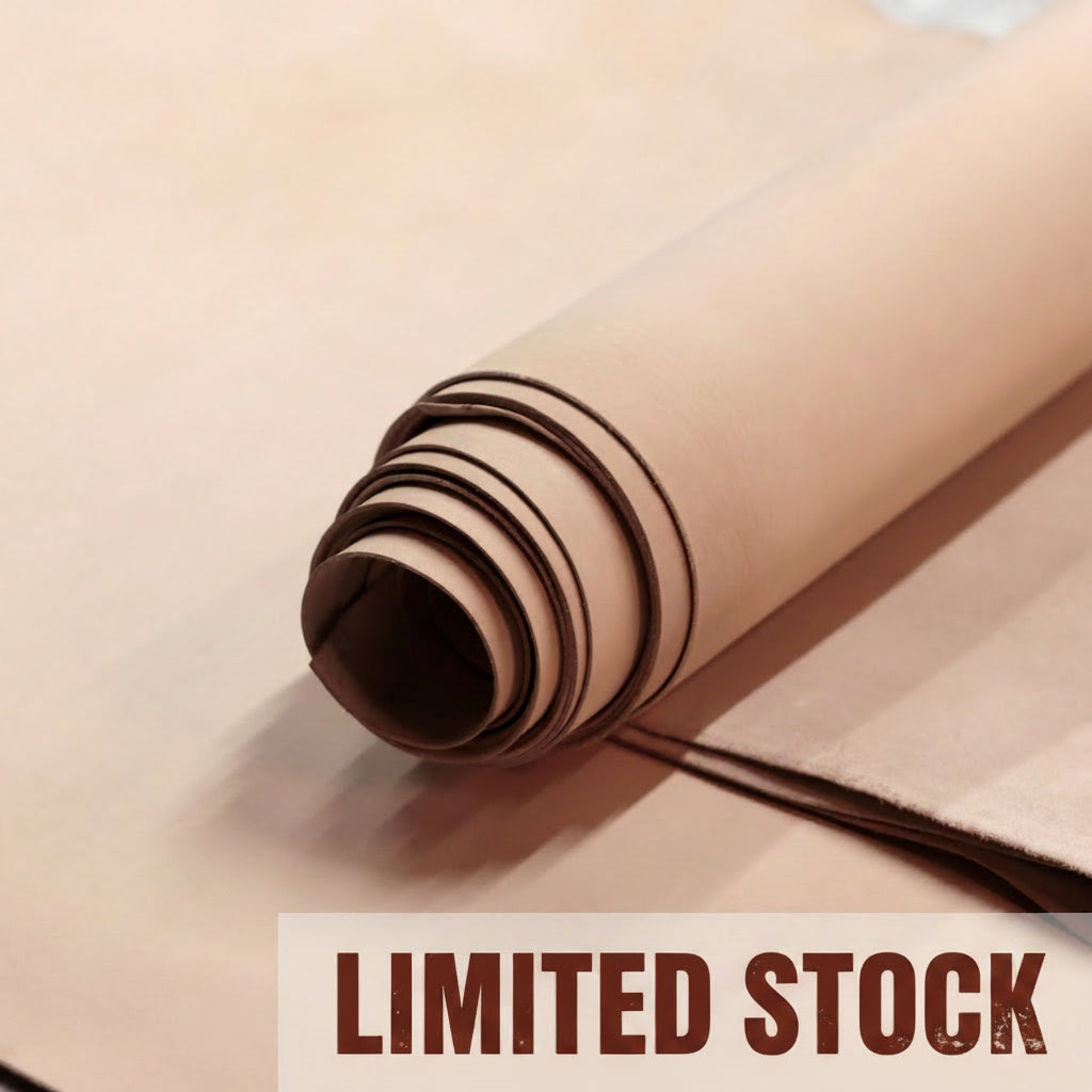 ⚡Shock Sale ⚡ 3/4 oz. M1 Side, Good Grade Veg-Tan Natural Leather - $3.00 per Sq.Ft.