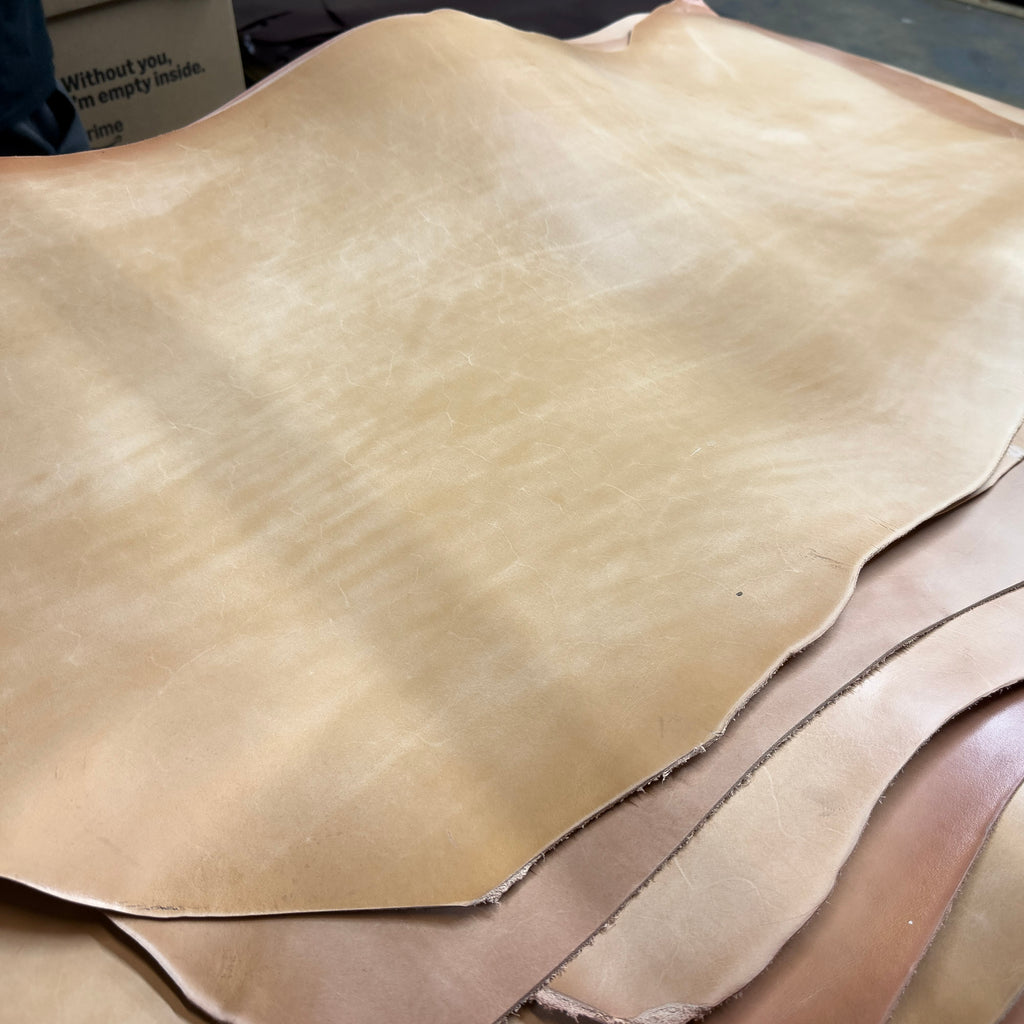 ⚡ Shock Sale ⚡ 6-8 oz. Midsole Double Shoulder, Natural - $3.00 per Sq.Ft.