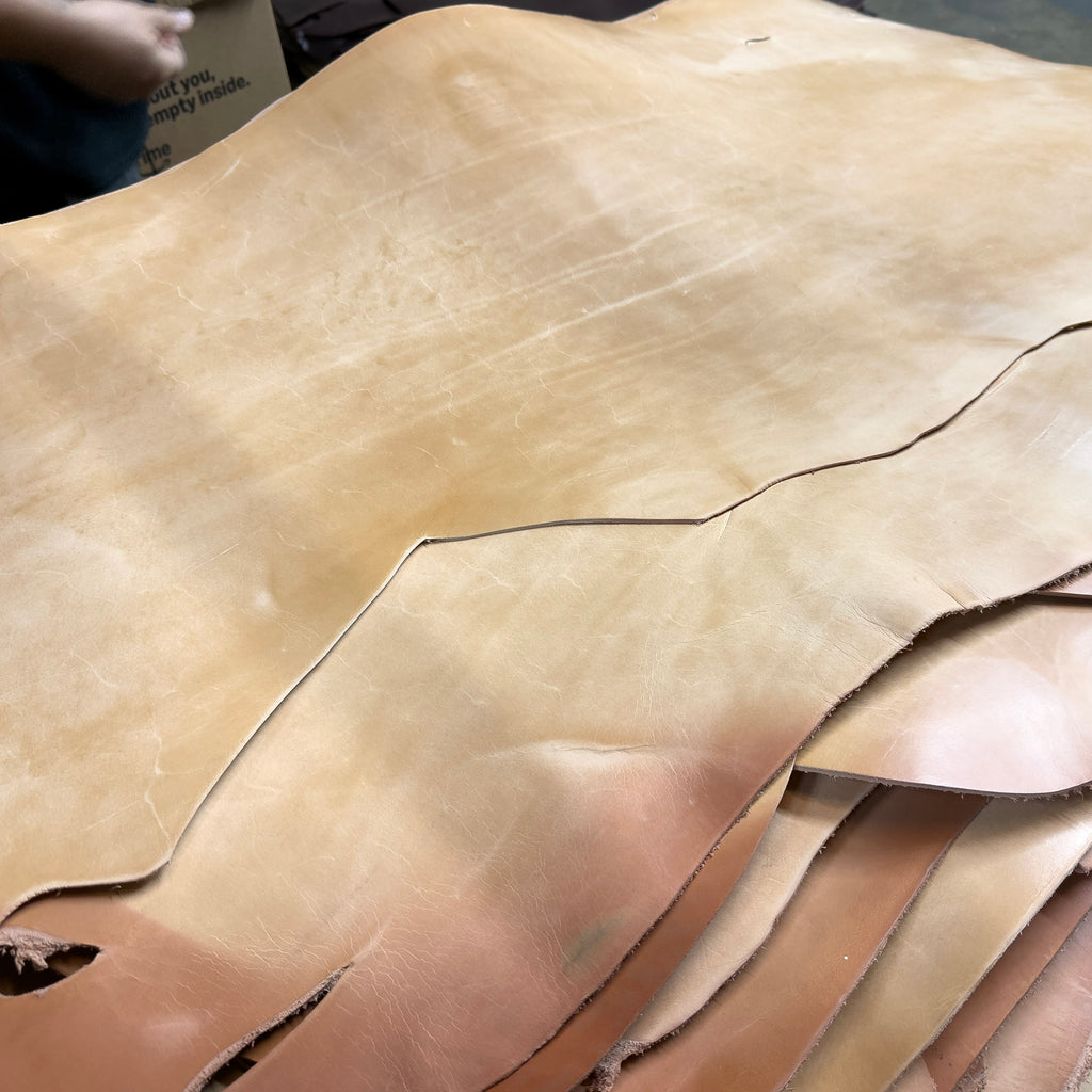 ⚡ Shock Sale ⚡ 6-8 oz. Midsole Double Shoulder, Natural - $3.00 per Sq.Ft.