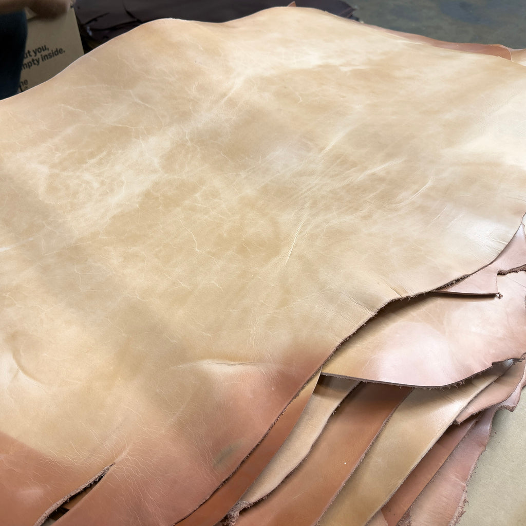 ⚡ Shock Sale ⚡ 6-8 oz. Midsole Double Shoulder, Natural - $3.00 per Sq.Ft.