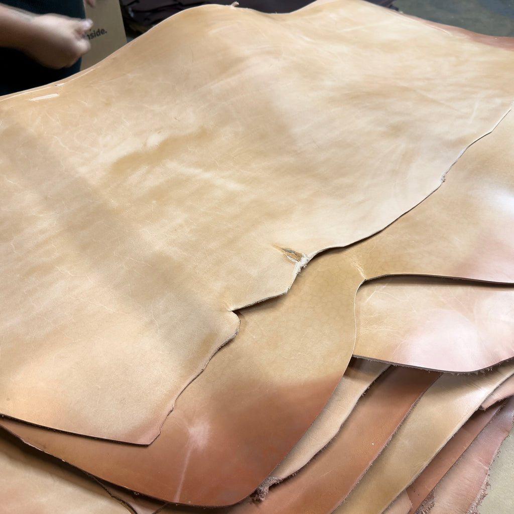 ⚡ Shock Sale ⚡ 6-8 oz. Midsole Double Shoulder, Natural - $3.00 per Sq.Ft.