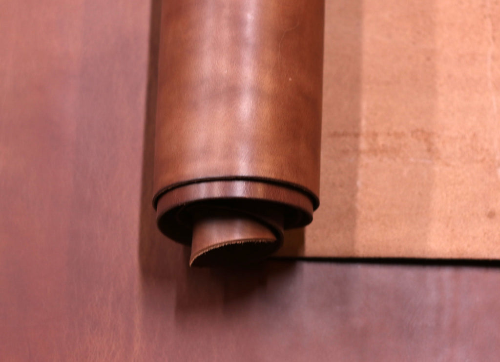 5/6oz. Newport Crazy, Chestnut Color, Vegetable-Tanned Leather by Sepici