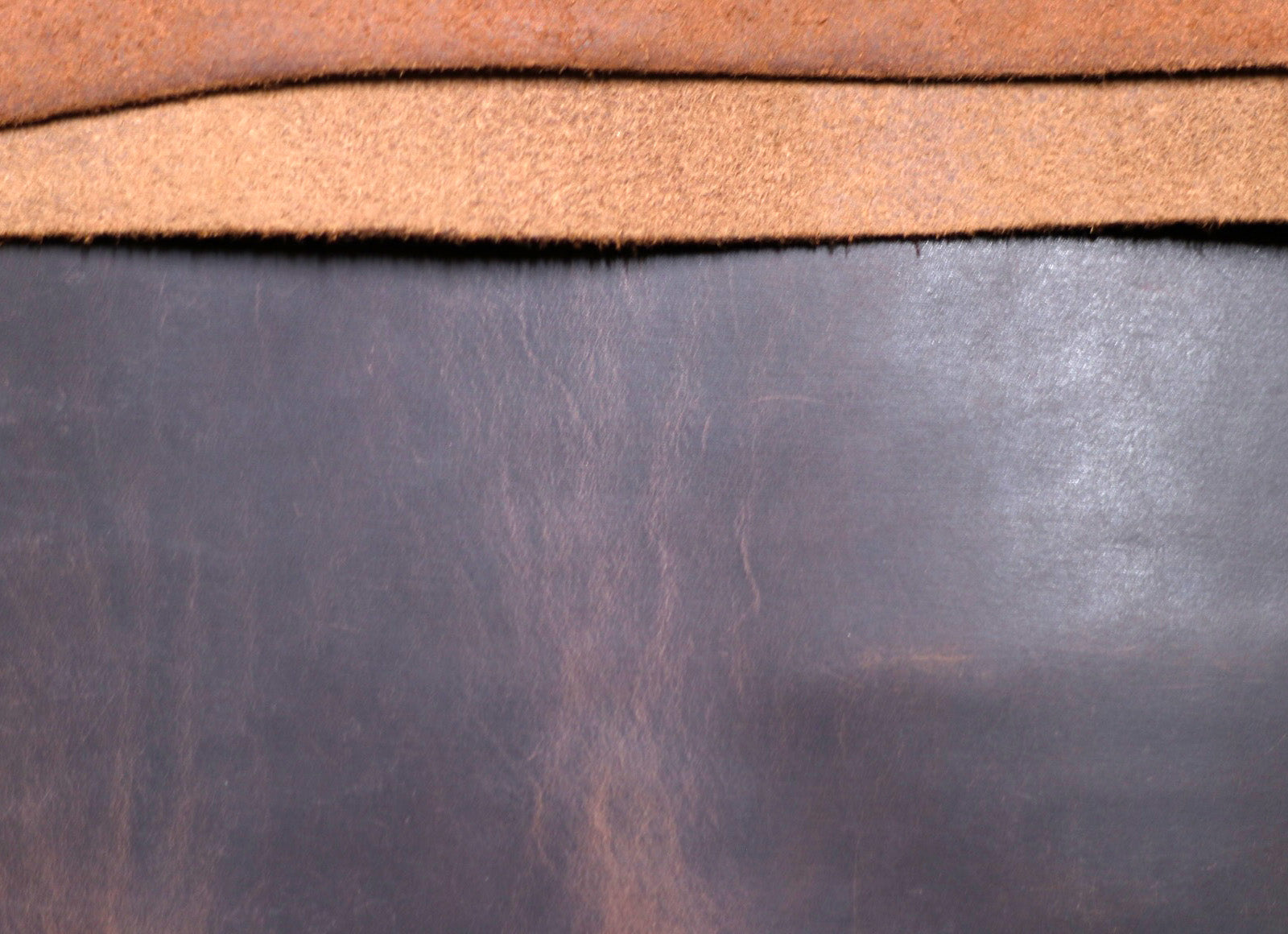5/6oz. Newport Crazy, Dark Brown Color, Vegetable-Tanned Leather by Sepici