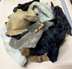 Small Livestock Fur Scrap Bundle - Mixed Colors (Lamb & Goat) Box No 1