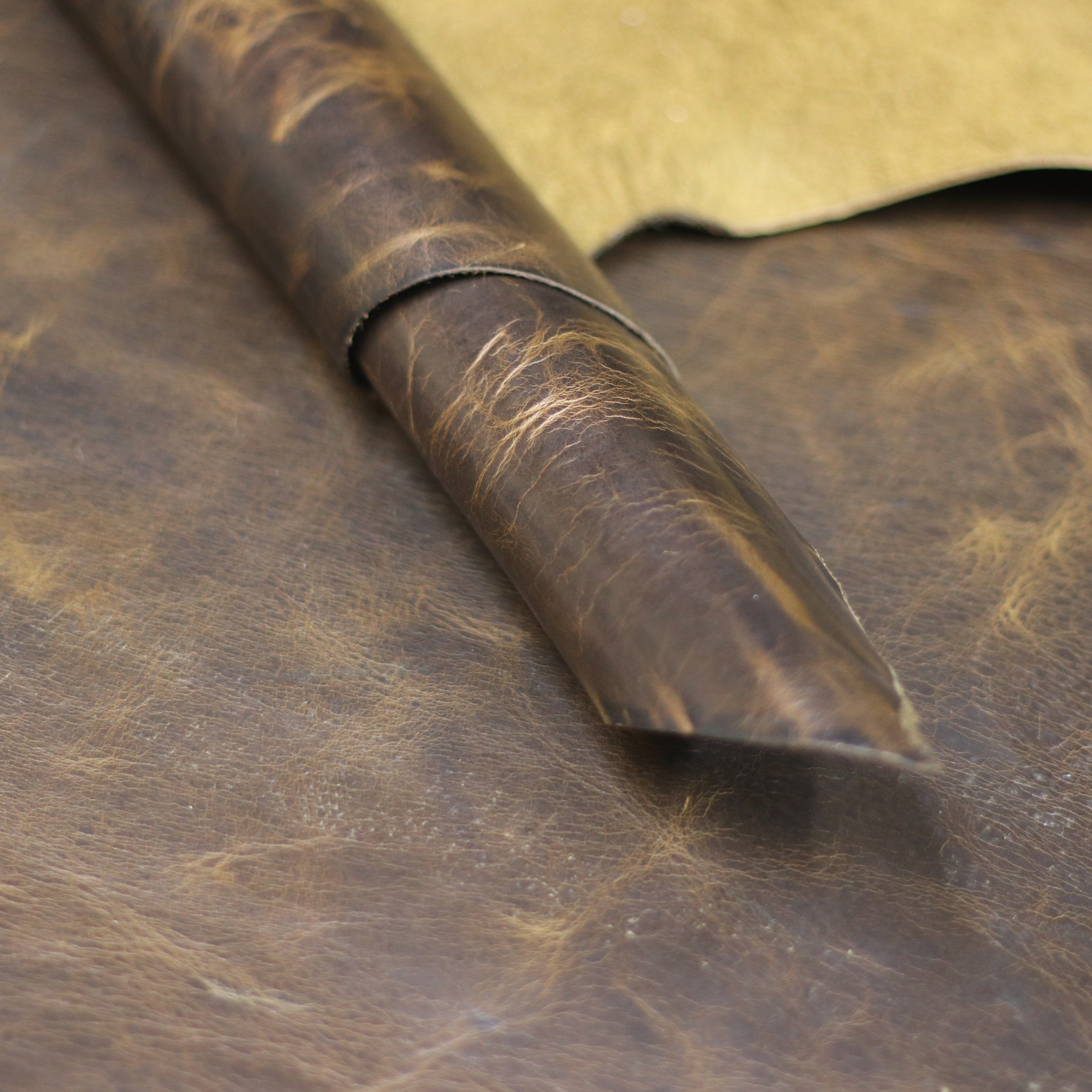 4/5oz. American Bison Sioux Chrome-Tanned Upholstery Leather by Sepici