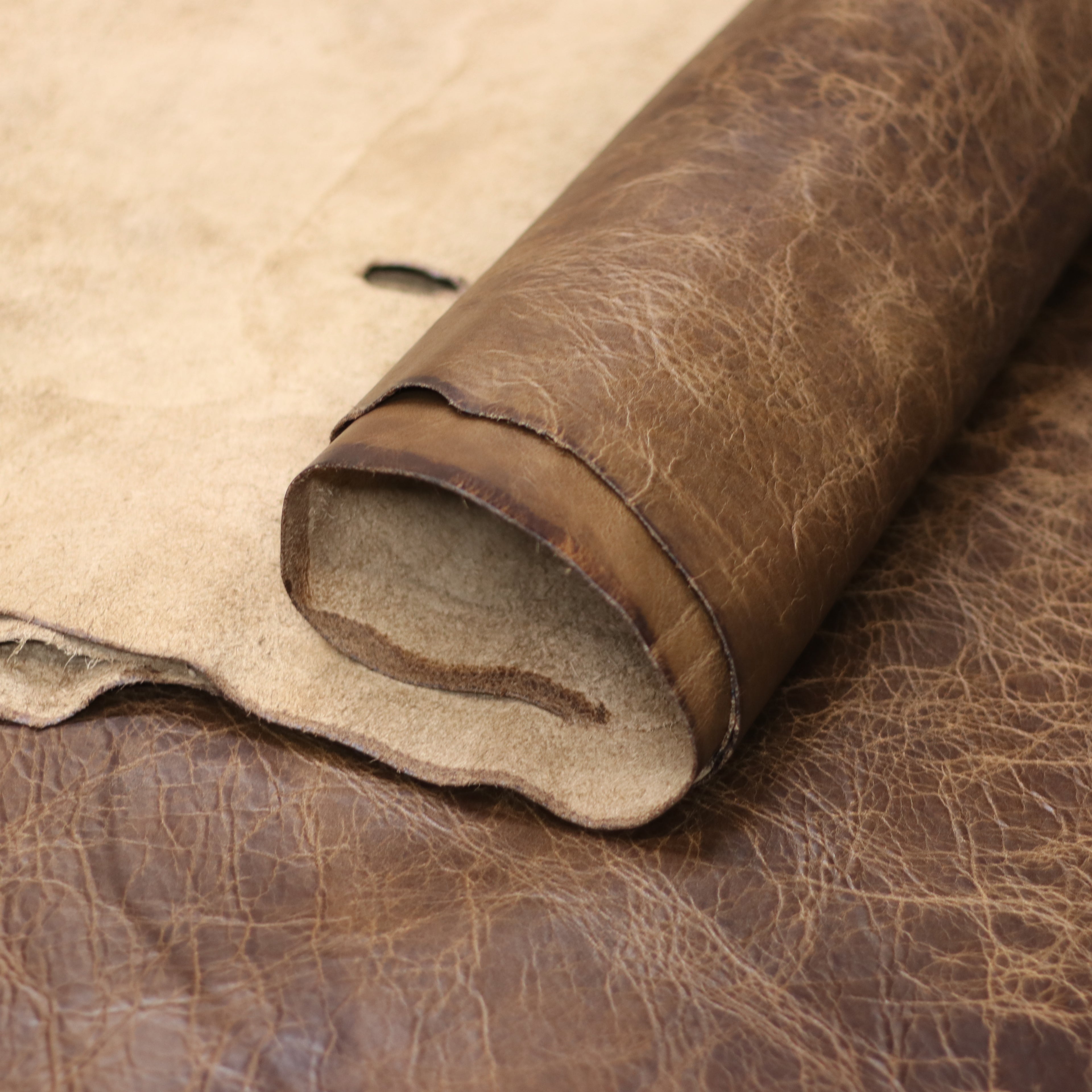 4/5oz. American Bison Sioux Chrome-Tanned Upholstery Leather by Sepici