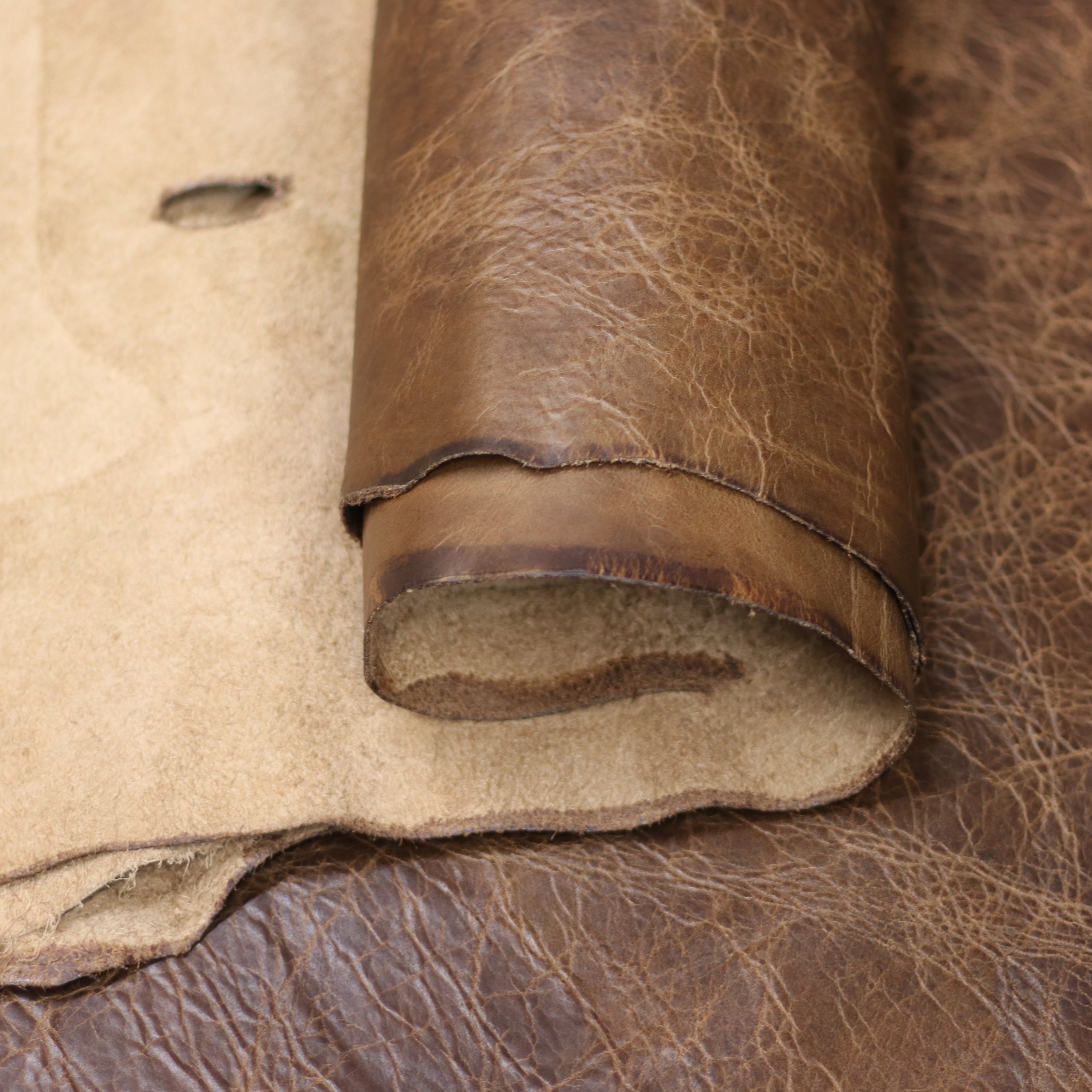 4/5oz. American Bison Sioux Chrome-Tanned Upholstery Leather by Sepici