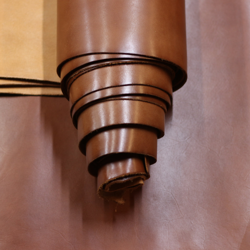 5/6oz. Spade Milled, Cognac Color, Vegetable-Tanned Leather by Sepici