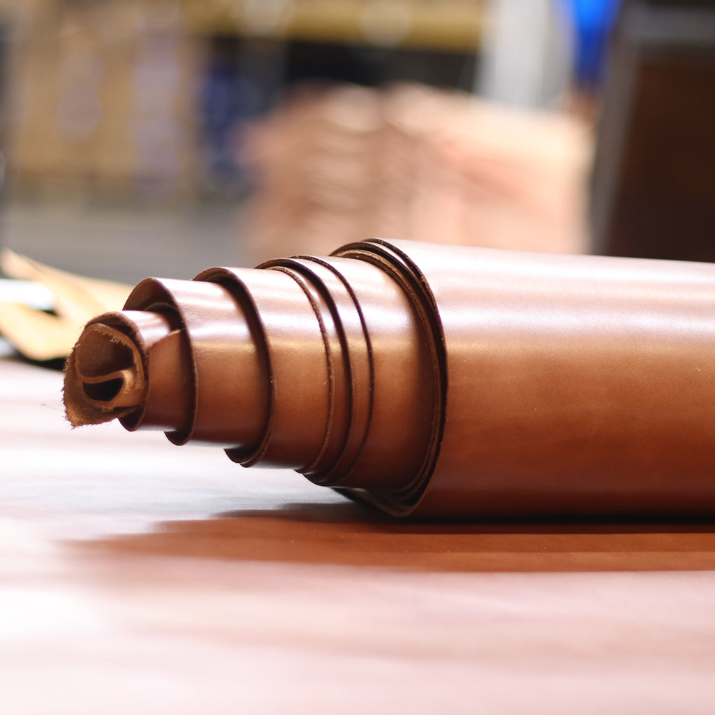 5/6oz. Spade Milled, Cognac Color, Vegetable-Tanned Leather by Sepici