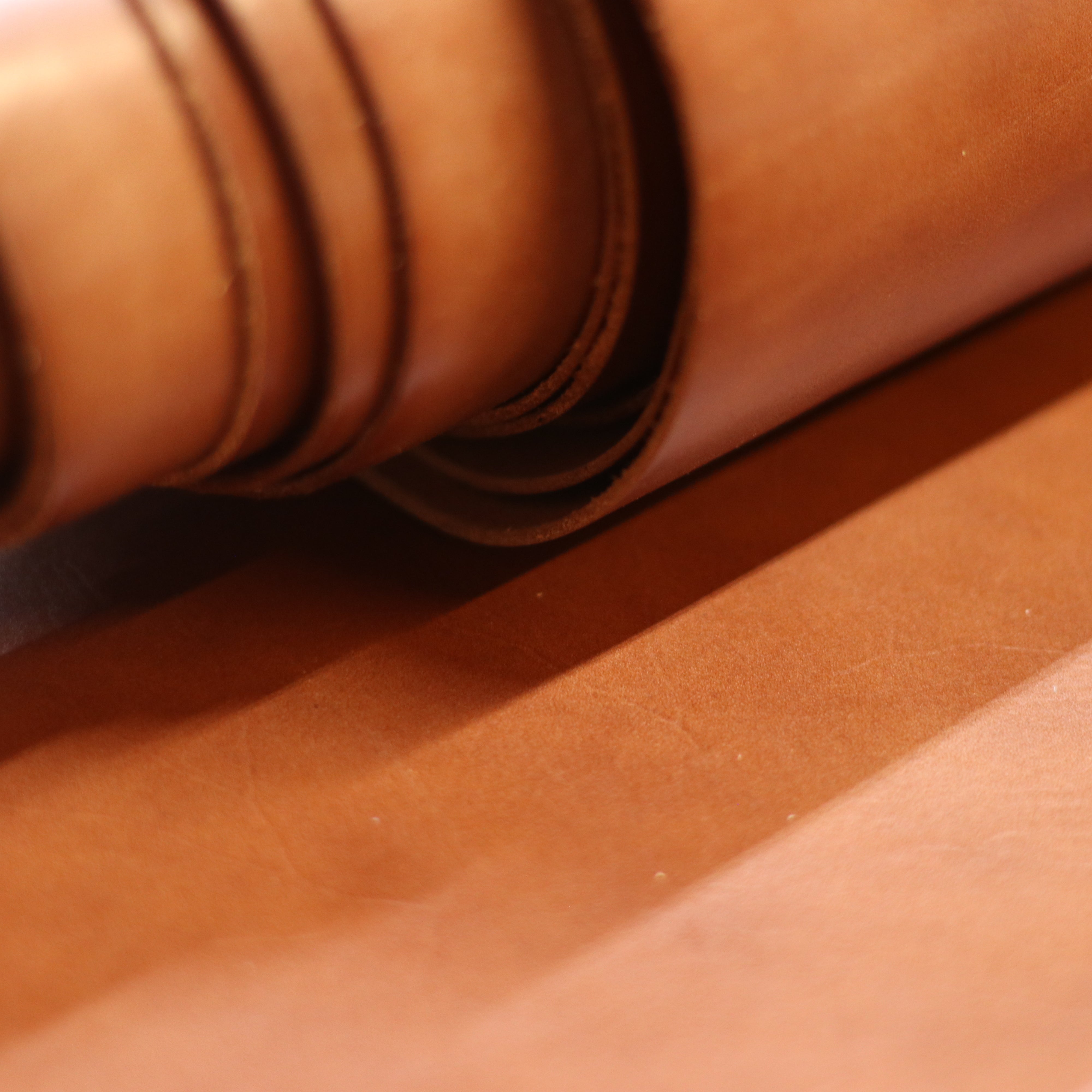 5/6oz. Spade Milled Cognac Color – Vegetable-Tanned Full-Grain by