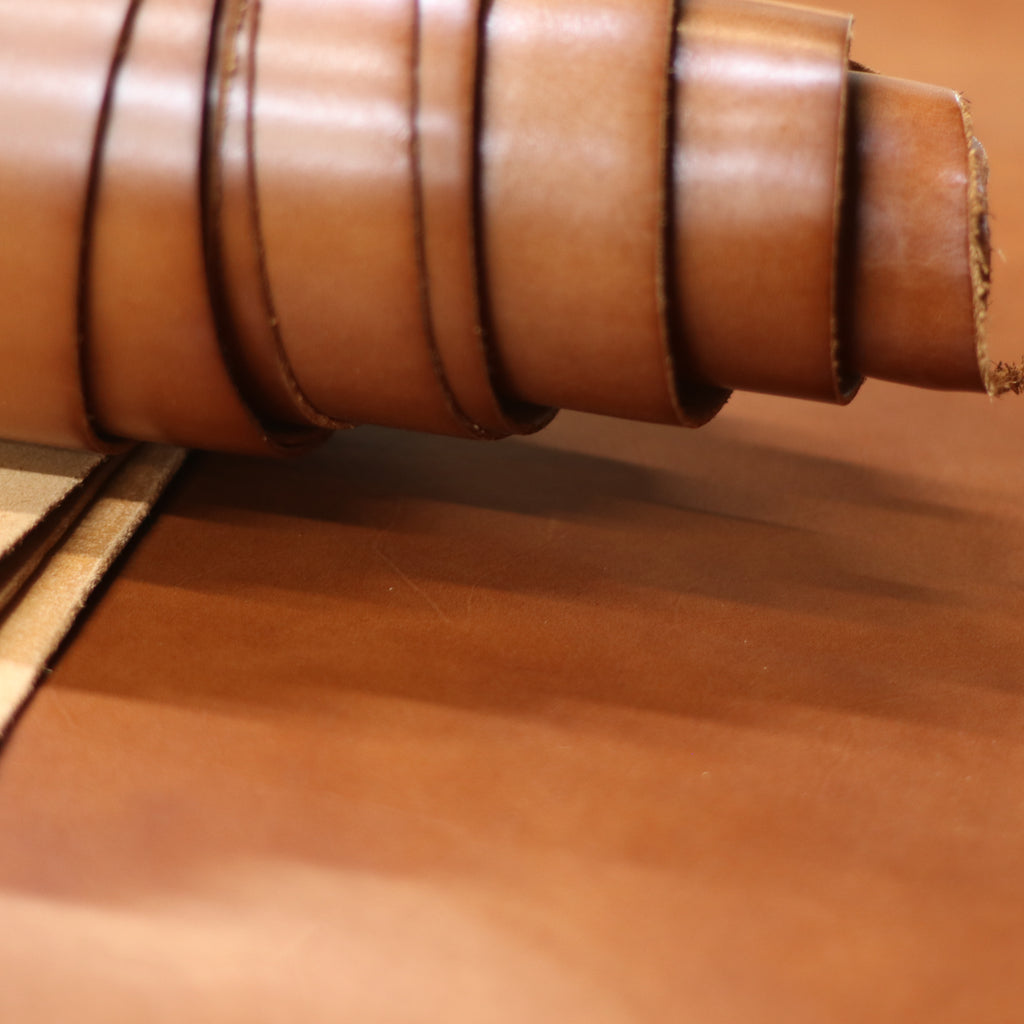 5/6oz. Spade Milled, Cognac Color, Vegetable-Tanned Leather by Sepici