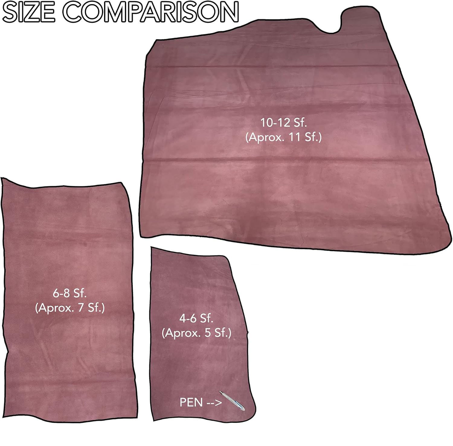 3/4 oz. Suede Leather - Premium Craft Leather