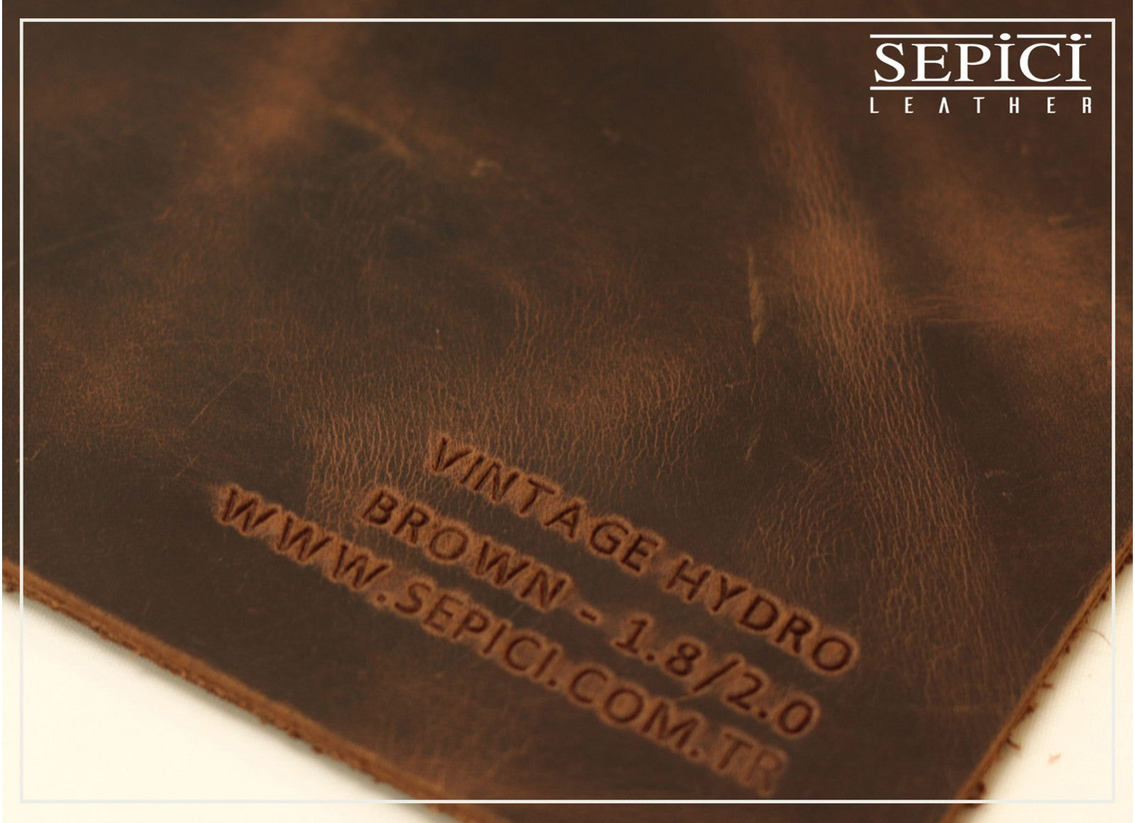 4/5oz. Vintage Hydro Leather, Chrome Tanned, Western Collection by Sepici