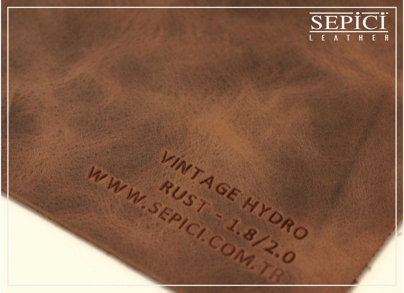 4/5oz. Vintage Hydro Leather, Chrome Tanned, Western Collection by Sepici