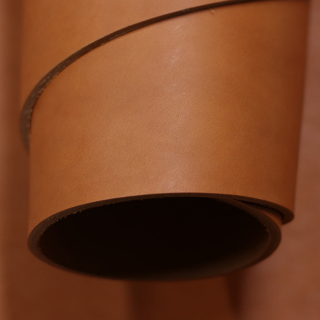 8/9oz. English Bridle Leather Pieces, Russet Color, Pasted Back, Vegetable Tanned Leather by Wickett &amp; Craig.