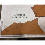 8/9oz. English Bridle Leather Pieces, Russet Color, Pasted Back, Vegetable Tanned Leather by Wickett &amp; Craig.