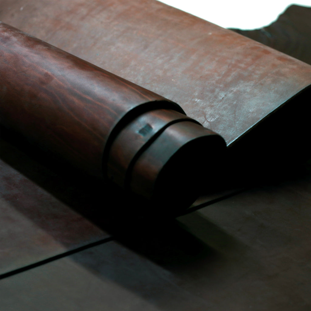 ⚡Big Sale⚡ 8/10oz. Harness Oiled & Waxed Leather, Red Brown, Single Back, by Wickett & Craig