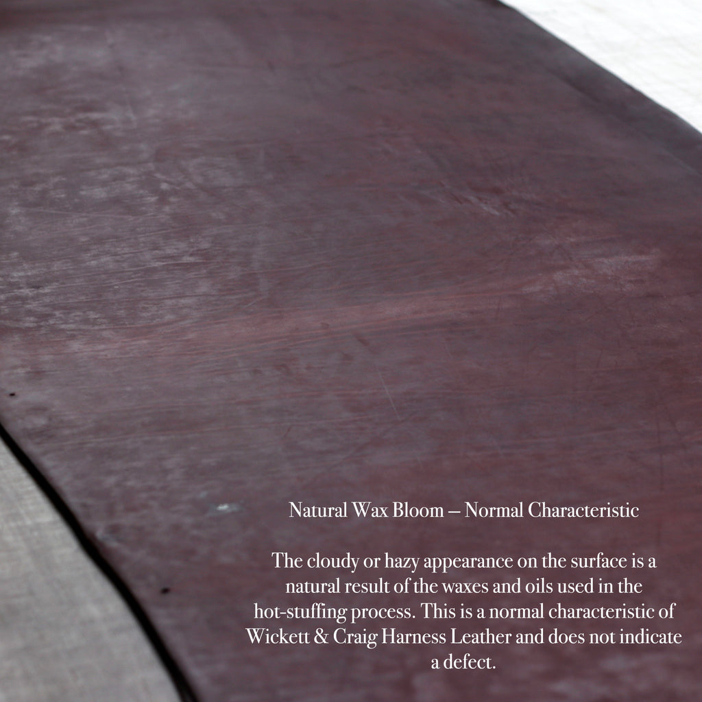 ⚡Big Sale⚡ 8/10oz. Harness Oiled & Waxed Leather, Red Brown, Single Back, by Wickett & Craig