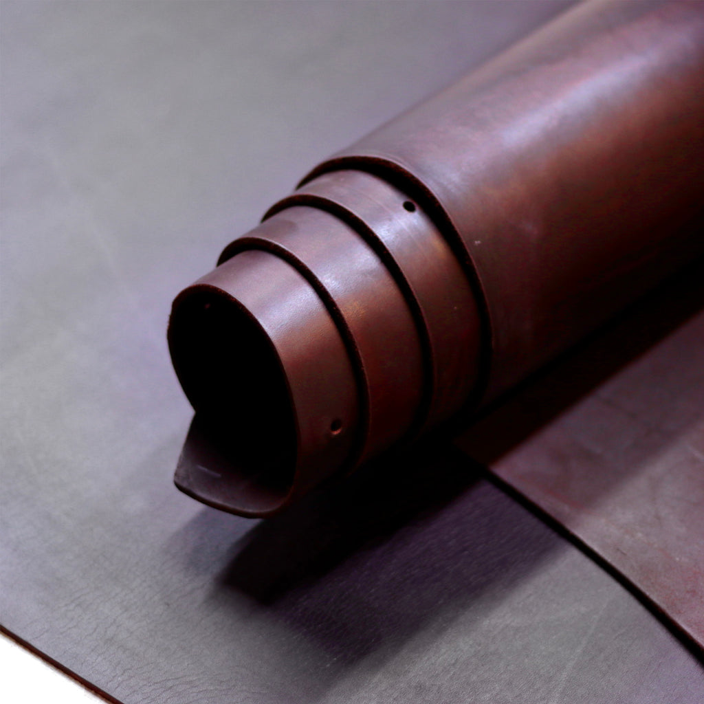 ⚡Big Sale⚡ 8/10oz. Harness Oiled & Waxed Leather, Tan, Single Back, by Wickett & Craig