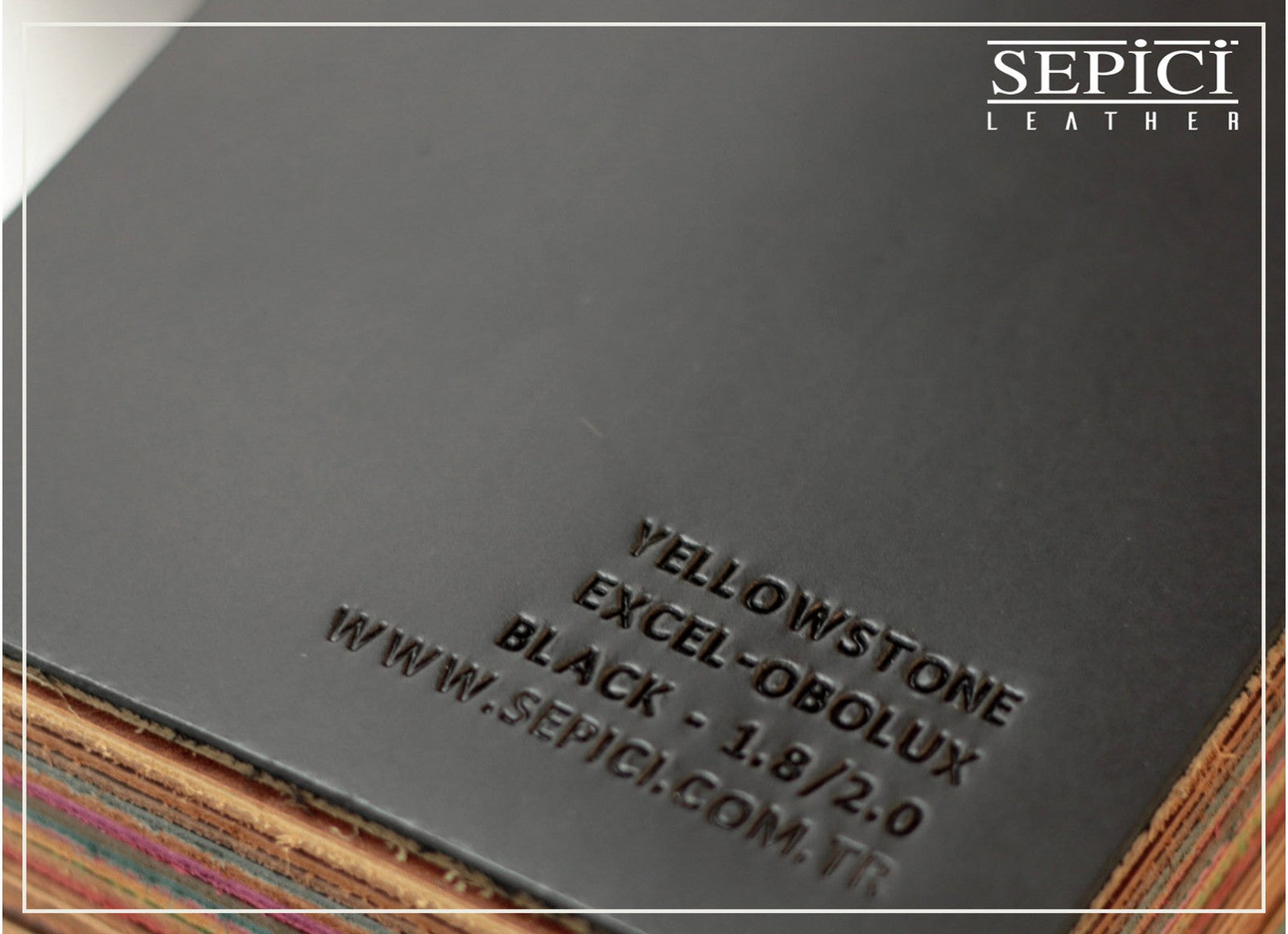 4/5oz. Yellowstone Excel Obolux Hydro Leather, Chrome Tanned, Western Collection by Sepici