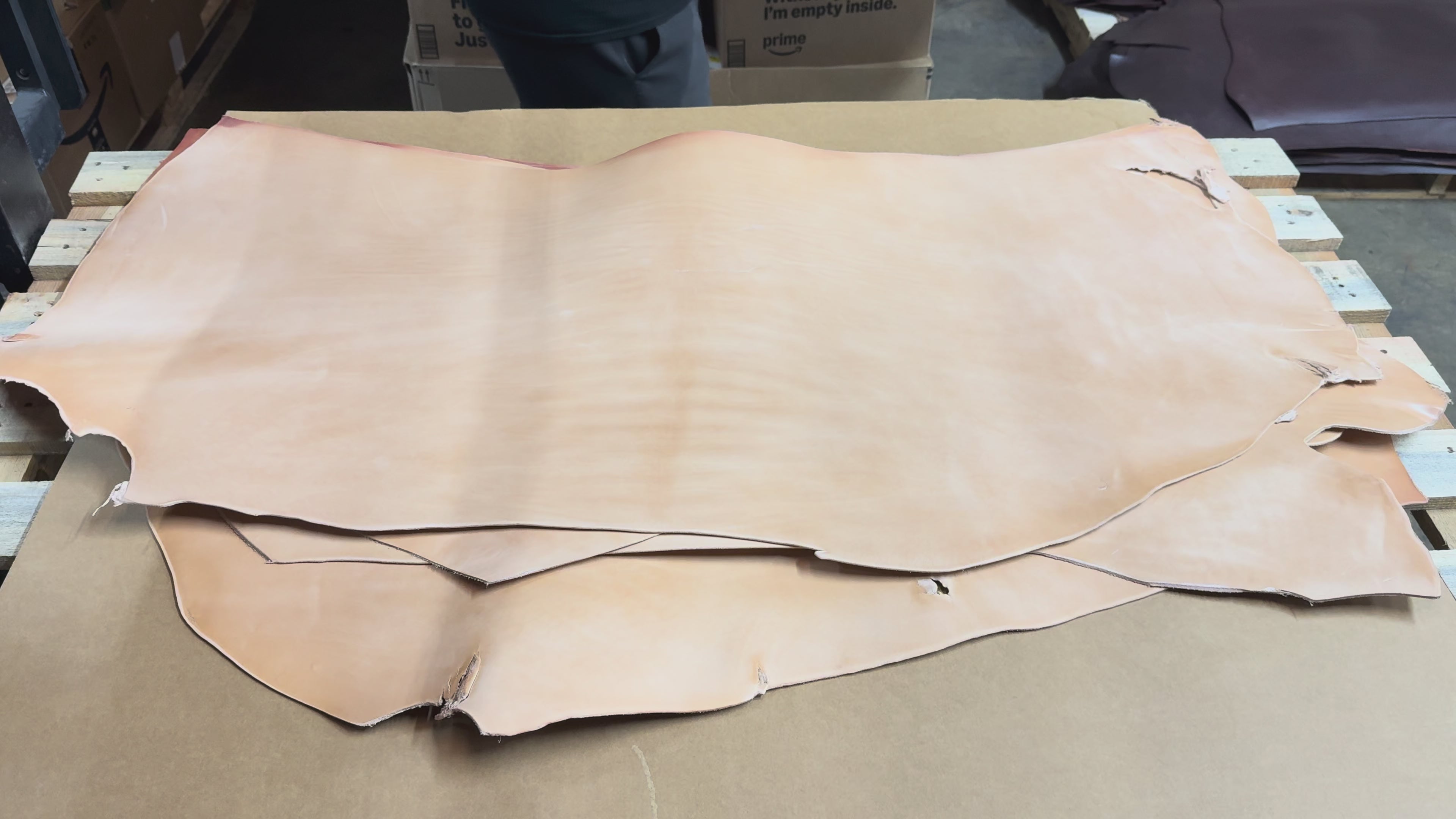 ⚡ Shock Sale ⚡ 6-8 oz. Midsole Double Shoulder, Natural - $3.00 per Sq.Ft.
