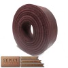 Latigo Burgundy Leather Strips, 50" to 70+" and 1/2" to 4" wide