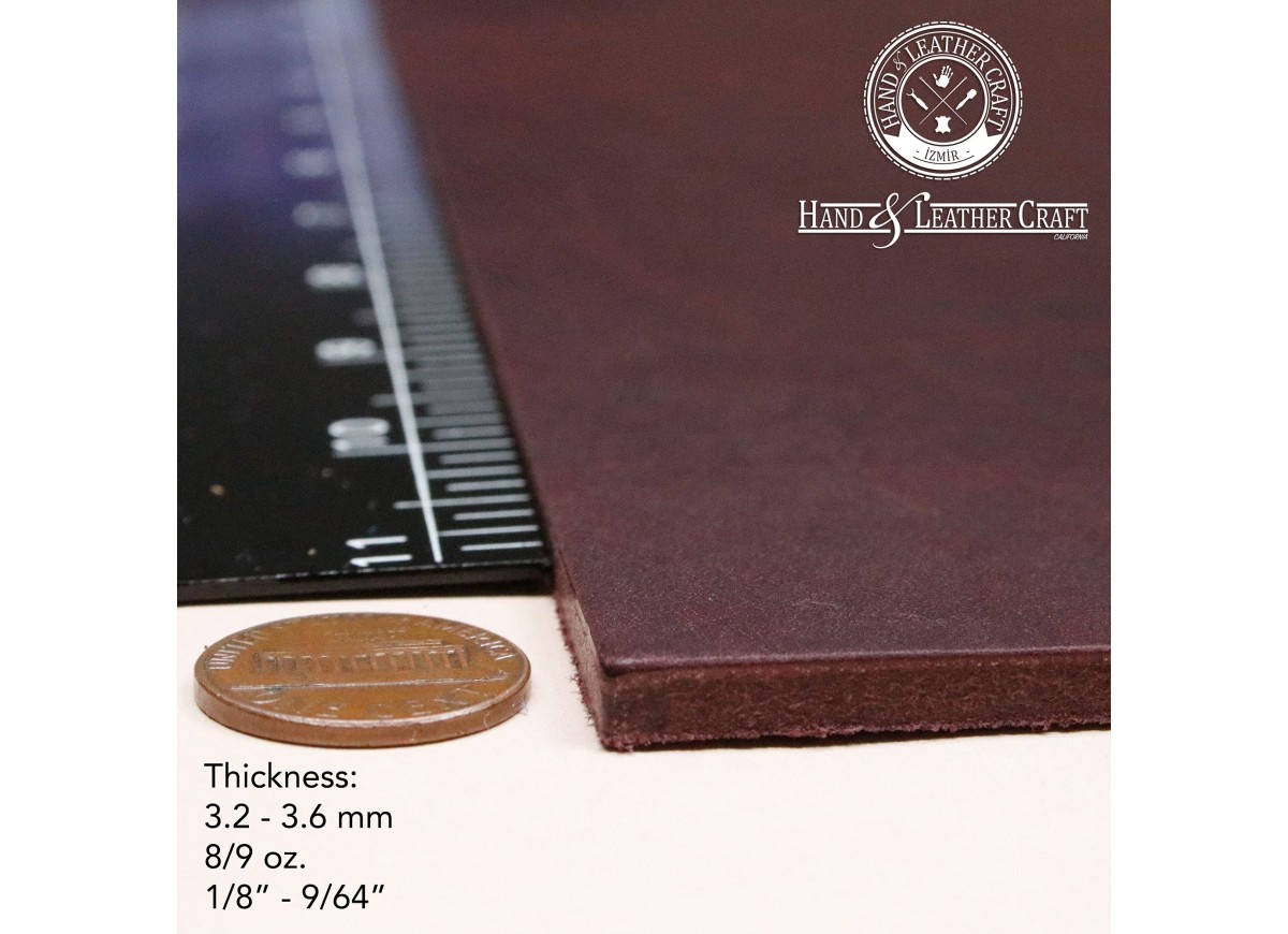 Tamagini Leather  Custom Dyed Vachetta Leather Round Moulded